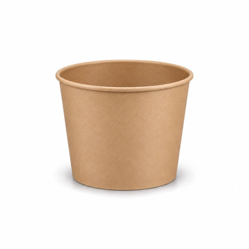 12oz Kraft Heavy Duty Soup Containers - GreenFeel