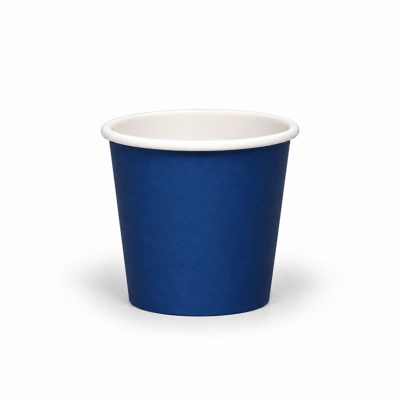 4oz Single Wall Navy Blue Paper Cup - GreenFeel