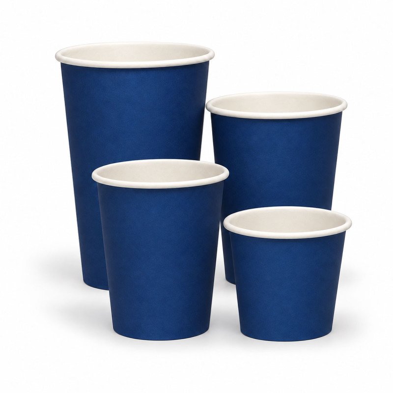 4oz Single Wall Navy Blue Paper Cup - GreenFeel