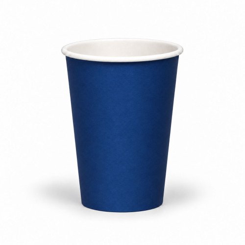 12oz Single Wall Navy Blue Paper Cup - GreenFeel