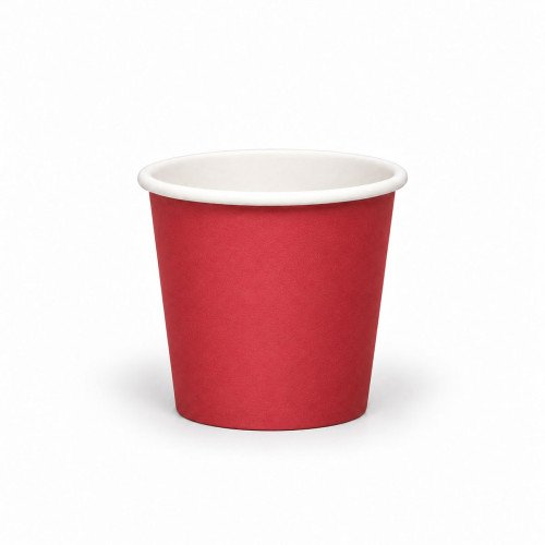 4oz Single Wall Red Paper Cup - GreenFeel