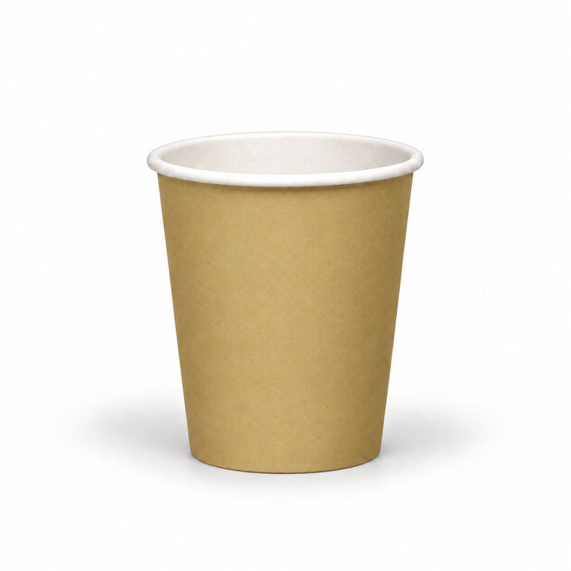 8oz Single Wall Kraft Paper Cup - GreenFeel
