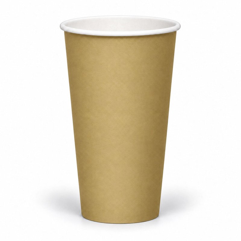 16oz Single Wall Kraft Paper Cup - GreenFeel