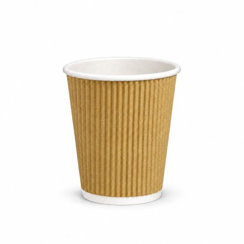8oz Kraft Ripple Cups