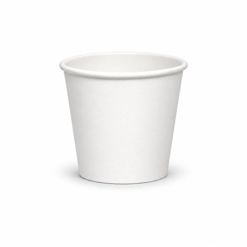 7oz Squat Single Wall White Cups