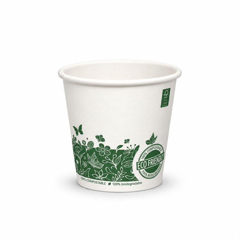 6oz Single Wall "GreenFeel" Paper Cup | Biodegradable - GreenFeel