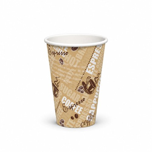 8oz Single Wall Printed Paper Cup - GreenFeel
