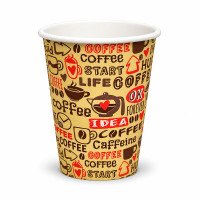 12oz Single Wall Printed Paper Cup - GreenFeel