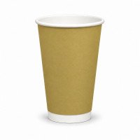 16oz Double Wall Kraft Paper Cups - GreenFeel
