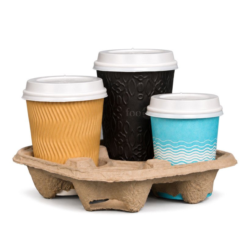 4 Cup Holder Trays | Paper Cup Carriers