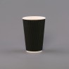 16oz Black Ripple Cups