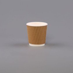 4oz Kraft Ripple Cups
