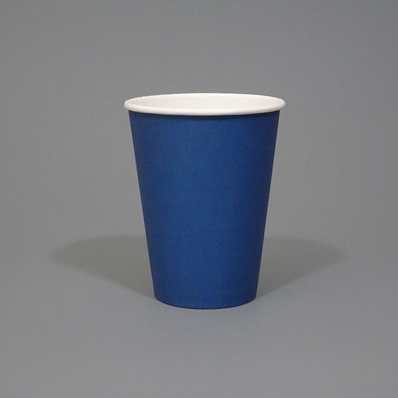 12oz Single Wall Navy Blue Paper Cup