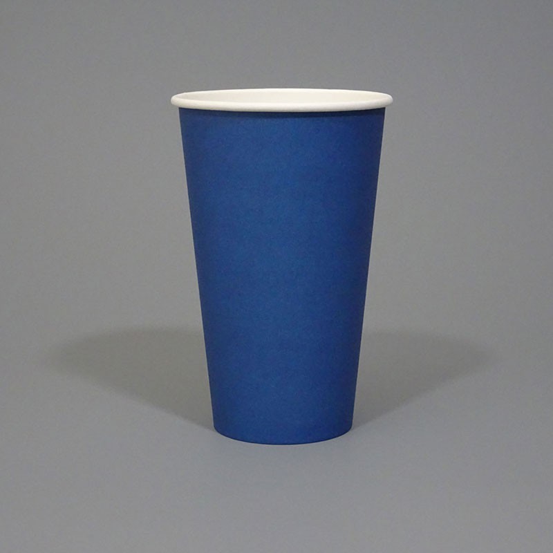 16oz Single Wall Navy Blue Paper Cup