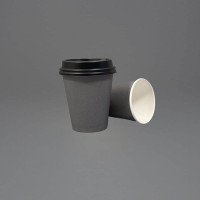 7oz Single Wall Grey Paper Cup - GreenFeel