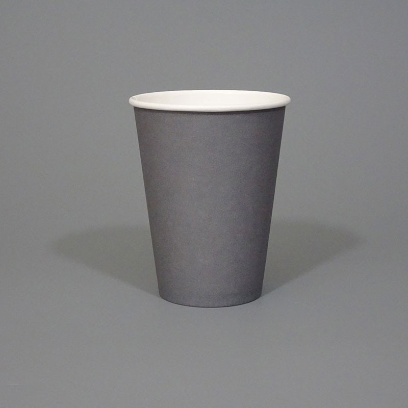 12oz Single Wall Grey Paper Cup