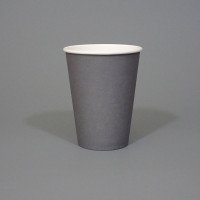 12oz Single Wall Grey Paper Cup - GreenFeel