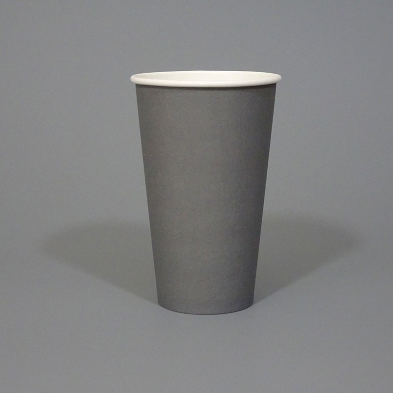 16oz Single Wall Grey Paper Cup