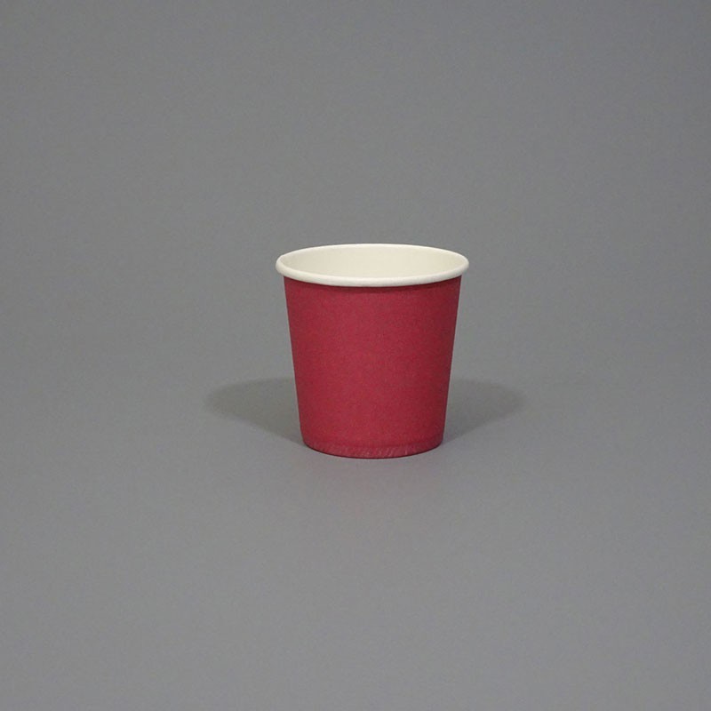 4oz Single Wall Red Paper Cup