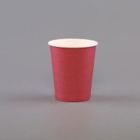 8oz Single Wall Red Paper Cup - GreenFeel