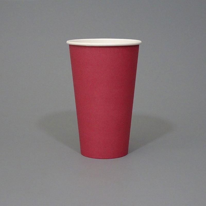 16oz Single Wall Red Paper Cup