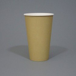 16oz Single Wall Kraft Paper Cup - GreenFeel