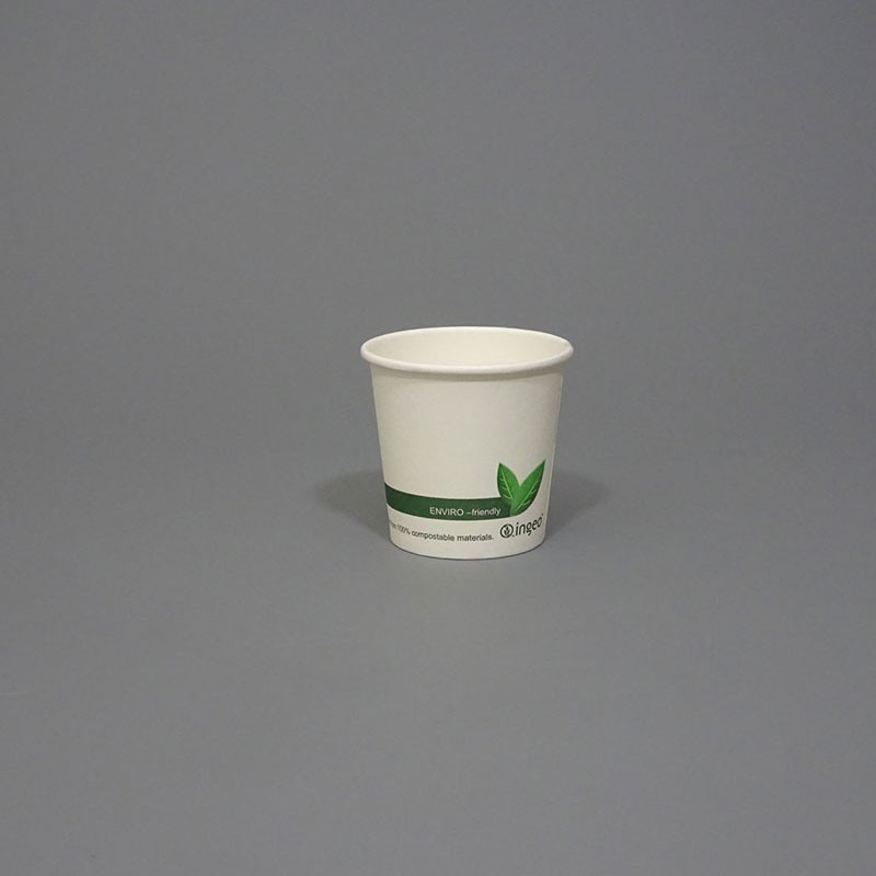 4oz Single Wall Ingeo Biodegradable Paper Cup
