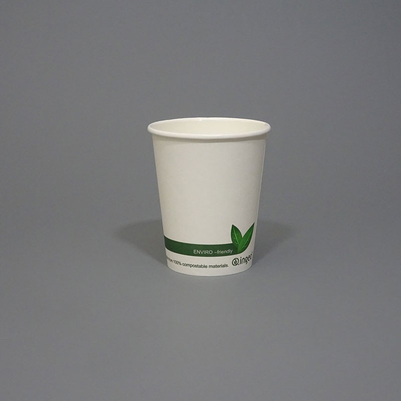 8oz Single Wall Ingeo Biodegradable Paper Cup