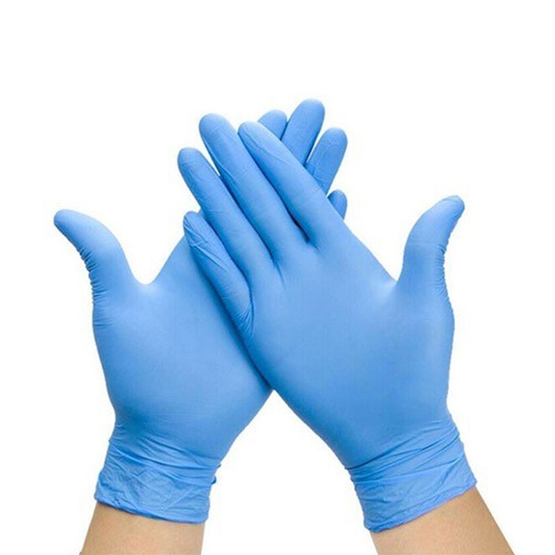 Blue Powder-Free Nitrile Gloves Size L