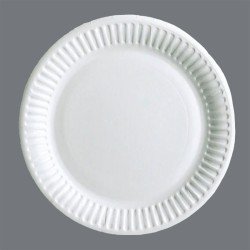 7" White Paper Plates - GreenFeel