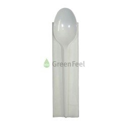 Individually Wrapped Plastic Spoons With Napkins - GreenFeel