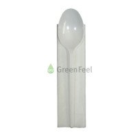 Individually Wrapped Plastic Spoons With Napkins - GreenFeel