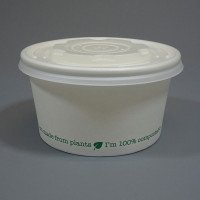 16oz Ingeo Compostable Soup Containers & CPLA Lids - GreenFeel