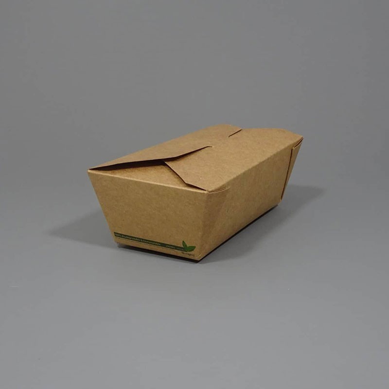 25oz Brown Takeaway Deli Cardboard Food Boxes - Compostable