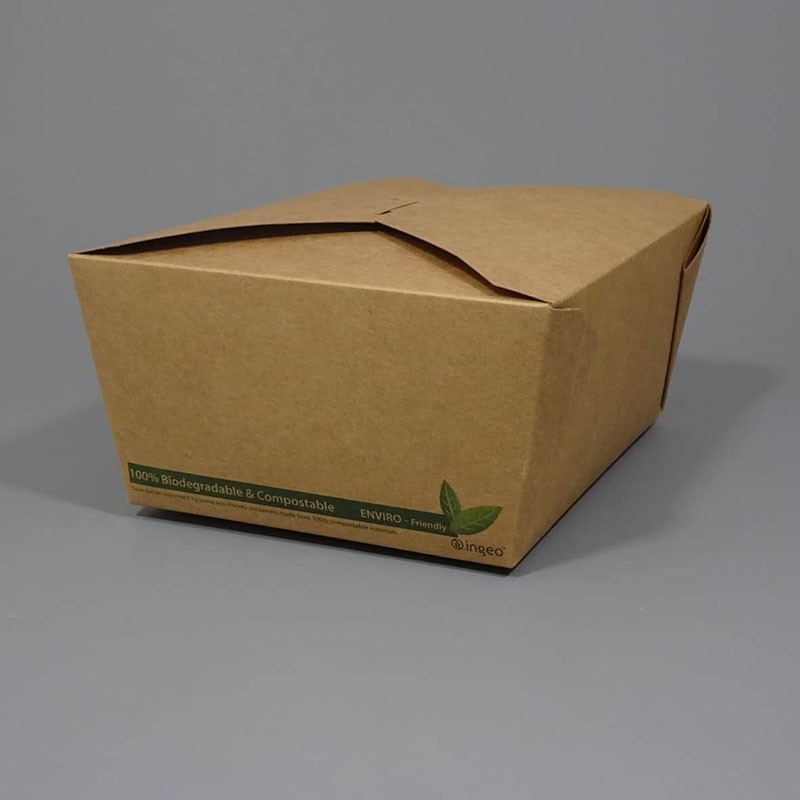 98oz Brown Takeaway Deli Cardboard Food Boxes - Compostable