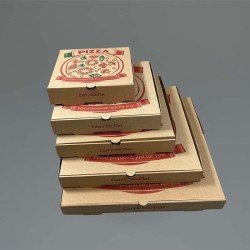 14" Kraft Printed Pizza Boxes - GreenFeel