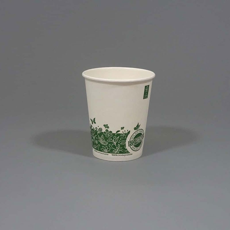 12oz Single Wall GreenFeel Biodegradable Paper Cups
