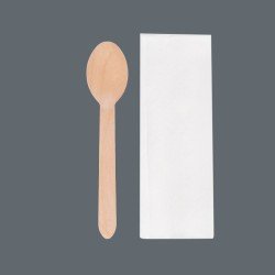 Wrapped Wooden Spoon & Napkin - GreenFeel