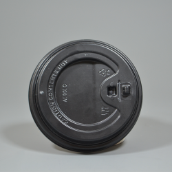 Black Sip Lock Reclosable Lids To Fit 8oz Paper Cups - GreenFeel