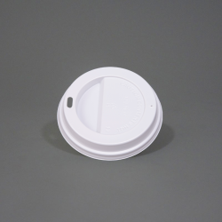 White "Traveller" Lids To Fit 8oz Paper Cups - GreenFeel