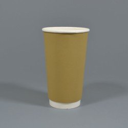 16oz Double Wall Kraft Paper Cups - GreenFeel