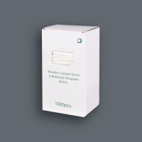 Wooden Cocktail Sticks | Individually Wrapped 65mm