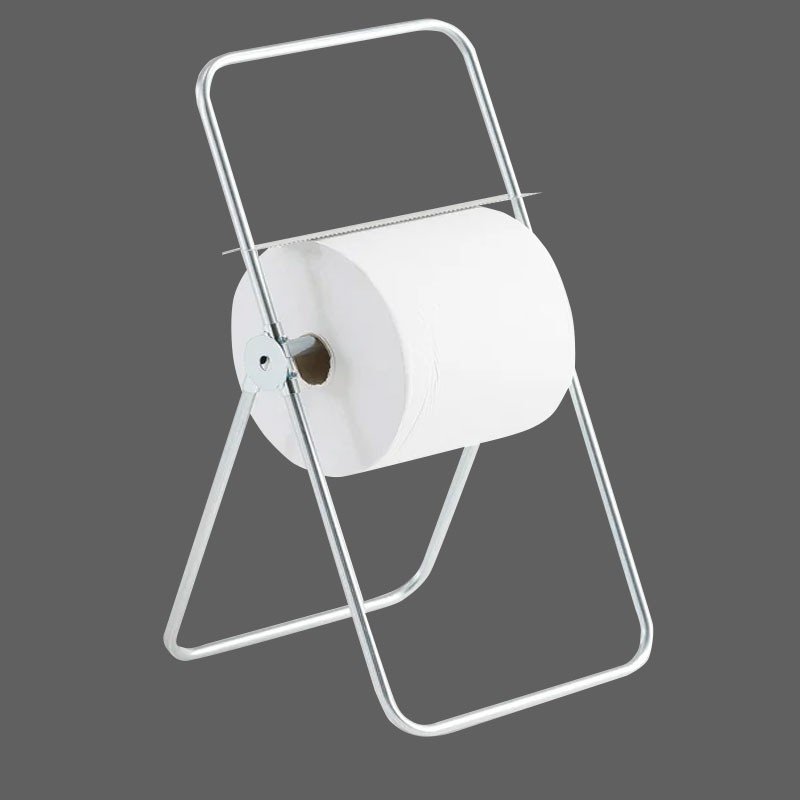 Jumbo White Floor Stand Centre-Feed Rolls, 400M