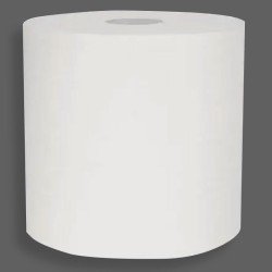 Jumbo White Floor Stand Centre-Feed Rolls, 400M